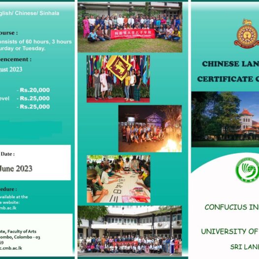Certificate Course in Chinese Language – 2023 (1st Batch)